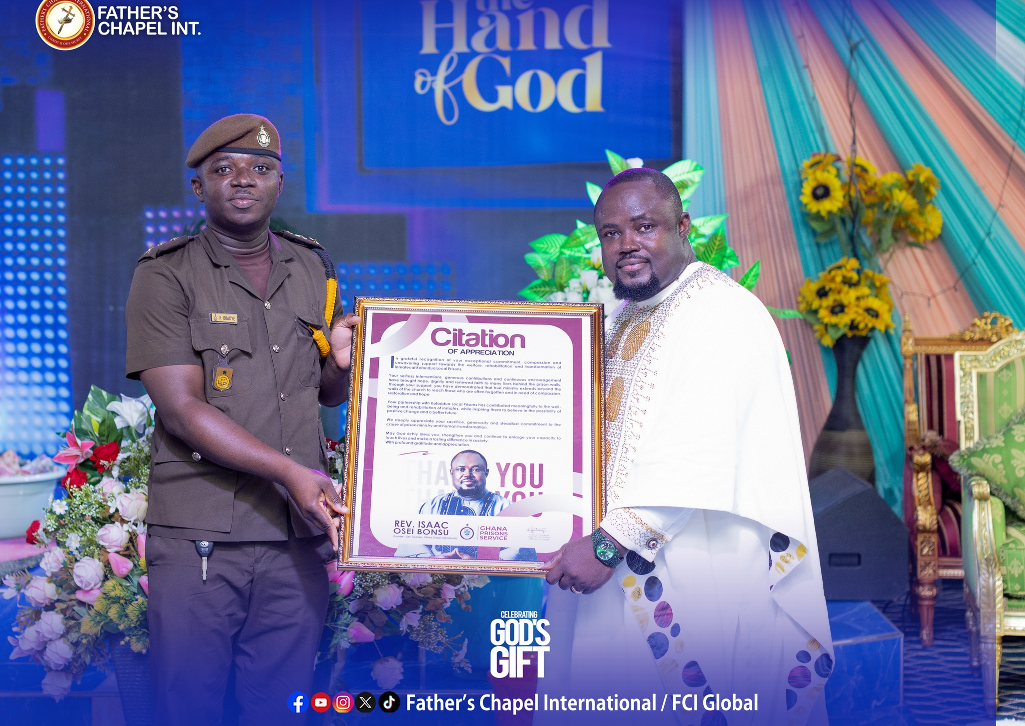 FCI moment · 18 Oct 2026 — Father’s Chapel International
