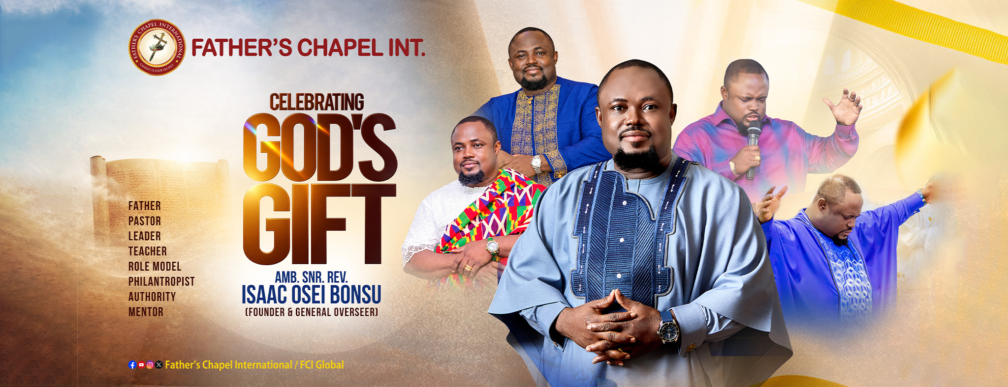 FCI moment · 9 Oct 2026 — Father’s Chapel International